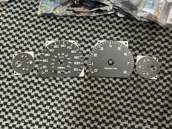 Jzx100 turbo MPH gauge cluster faces